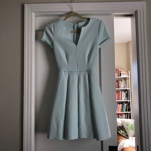 NWOT Guess mint dress zip up flared XS